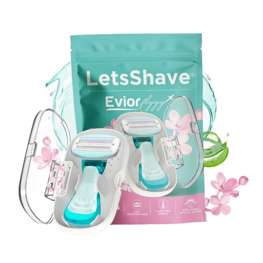 Letsshave Evior Flyyy World's First 6 Blade Compact Shaving Razor for Women with Protective Case