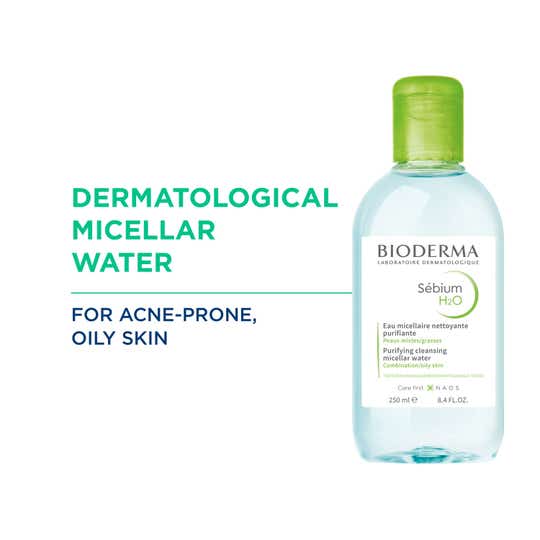 Bioderma Sebium H2O Purifying Micellar Cleansing Water And Makeup Removing Solution (250ml)