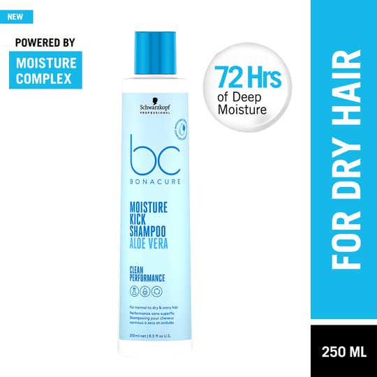 Schwarzkopf Professional Bonacure Moisture Kick Shampoo With Glycerol For Dry Hair (250ml)