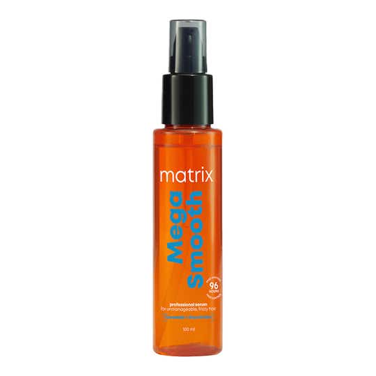 Matrix Mega Smooth Serum for Frizzy, Dry Unmanageable Hair, Defy Frizz for 4 Days (100ml)