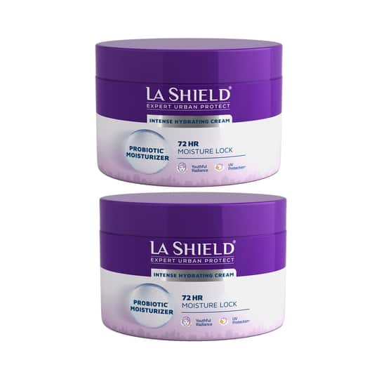 La Shield Intense Hydrating Cream Probiotic Moisturizing Cream Pack of 2 (50 g) Combo