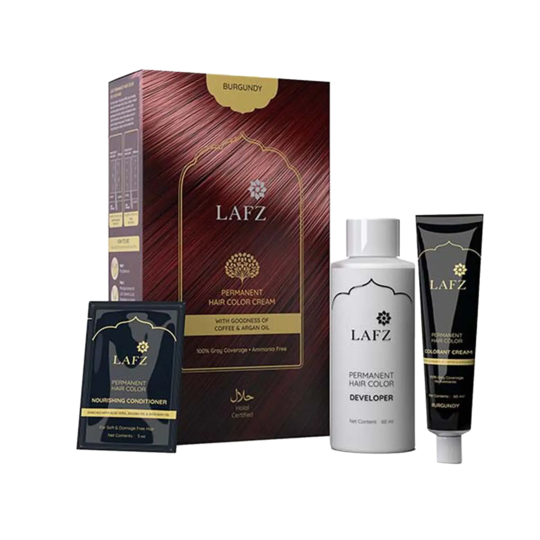 LAFZ Permanent Hair Color Cream - Natural Burgundy (130ml)