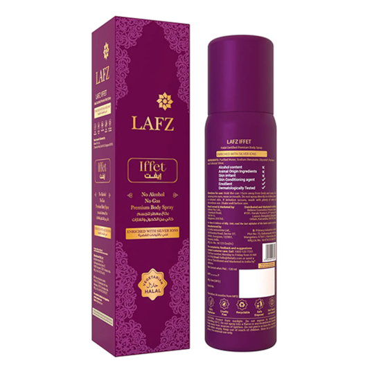 LAFZ Iffet No Alcohol No Gas Premium Body Spray (120ml)