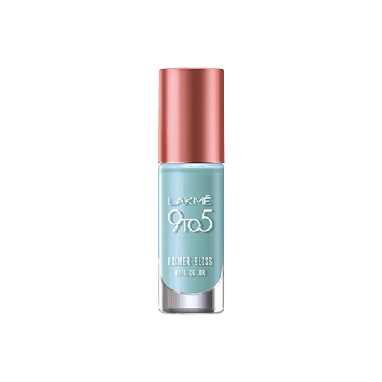 Lakme 9To5 Primer + Gloss Nail Color - Blue Scape (6ml)