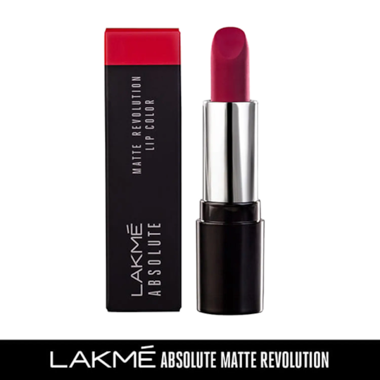Lakme Absolute Matte Revolution Lip Color - 104 Blushing Red (3.5g)