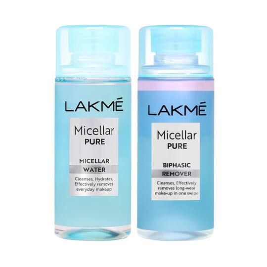 Lakme Micellar Pure facewash + Bi-phasic Remover Combo