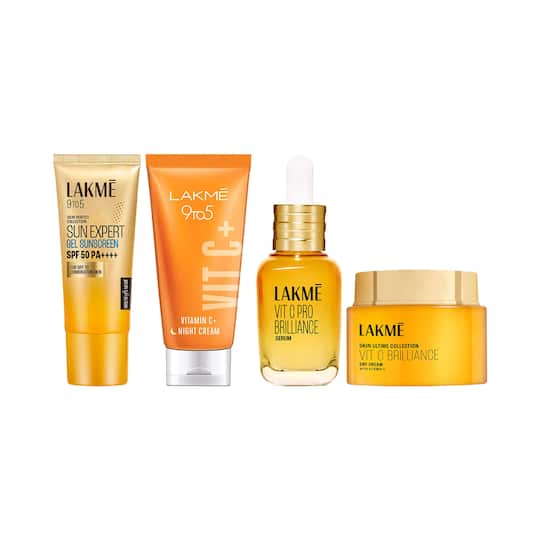 Lakme 9To5 Vit C Range + Gel Sunscreen Combo