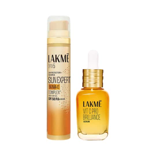 Lakme Vitamin C 10% Serum + Nia-VIT C Sunscreen Combo