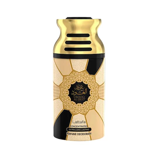 Lattafa Urooq Al Oud Perfumed Deodorant Spray - (250ml)