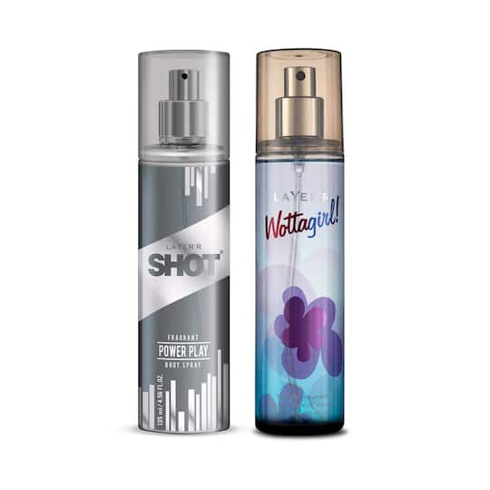 Layer'r Shot and Wottagirl Power Play and Mystic Island Combo - (135ml each)