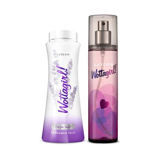 Layer'r Wottagirl Splash and Talc Combo - Secret Crush and Purple Twist