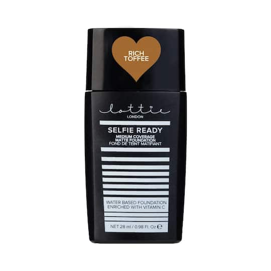 Lottie London Selfie Ready Medium Coverage Matte Foundation - Rich Toffee (28ml)