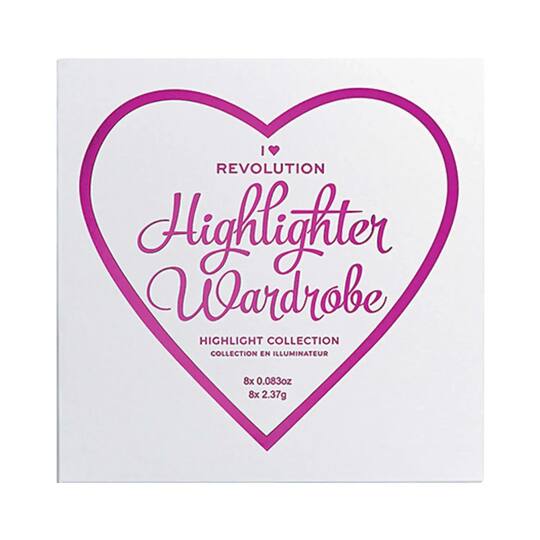 Makeup Revolution I Heart Revolution Highlighter Palette - Wardrobe (18.96g)