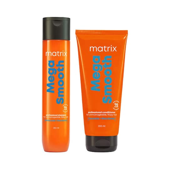 Matrix Mega Smooth Combo for Frizzy Hair with Shea Butter and Amino Acid (350ml + 200ml)