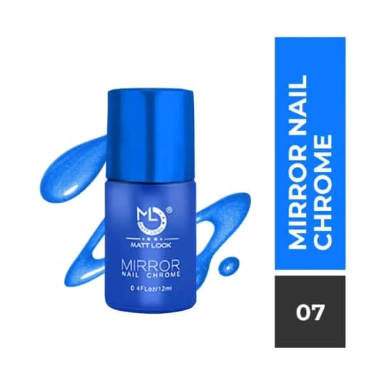 Matt Look Shine Like Mirror Nail Chrome - 07 Blue-B (12ml)