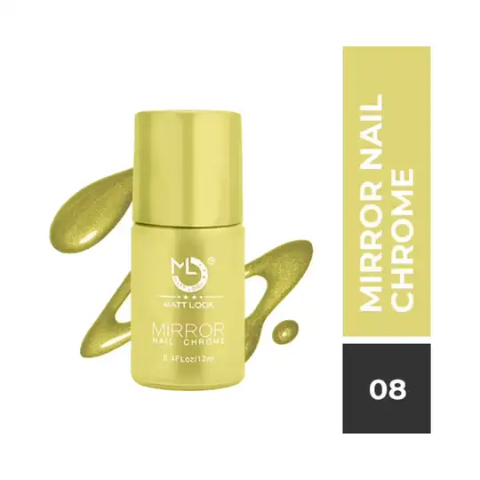 Matt Look Shine Like Mirror Nail Chrome - 08 Gold-B (12ml)