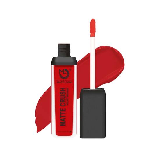 Matt Look Matte Crush Velvet Mousse Liquid Lipstick - Tomato Red (10ml)