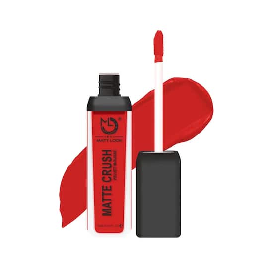 Matt Look Matte Crush Velvet Mousse Liquid Lipstick - Orange Red (10ml)