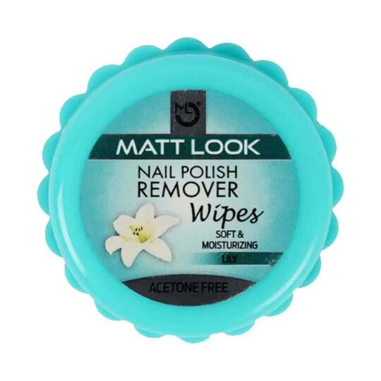 Matt Look Lilly Nail Polish Remover Wipes - (25 Pcs)