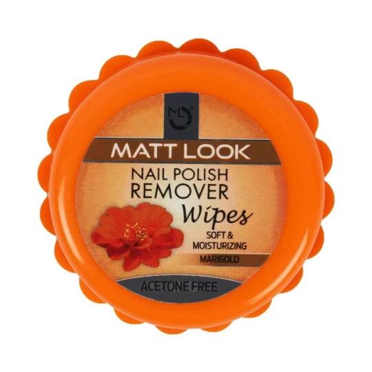 Matt Look Marigold Nail Polish Remover Wipes - (25 Pcs)