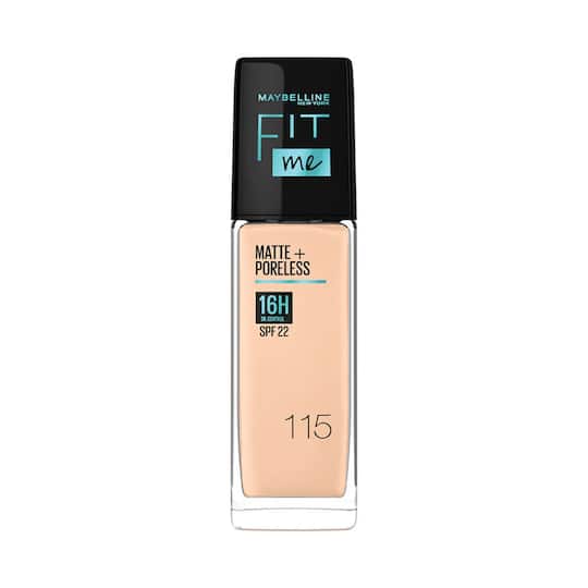 Maybelline New York Fit Me Matte + Poreless Liquid Foundation SPF 22 - 115 Ivory (30ml)