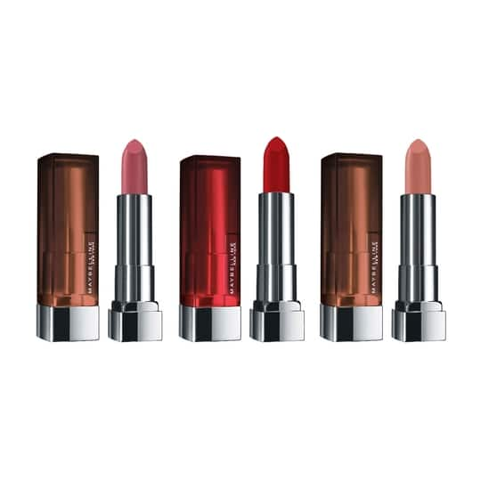 Maybelline New York Color Sensational Creamy Matte Lipsticks (Shades - 660, 690, 656) Combo