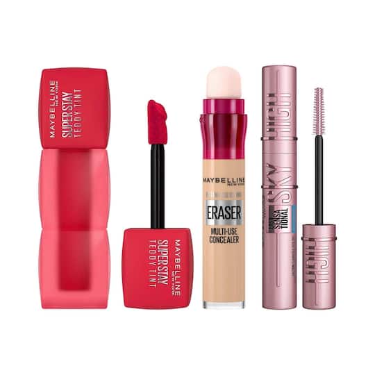Maybelline New York Suhana's Birthday Emergency Kit (Variant 1)Lip-Cheek Color + Concealer + Mascara