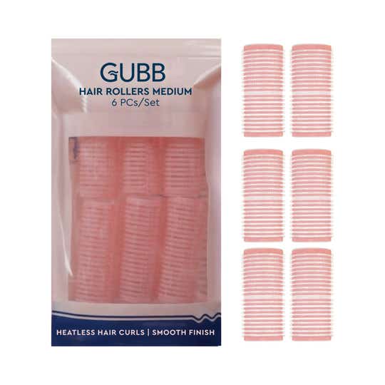 GUBB Hair Rollers - 6 Medium Hair Curlers (50 g)