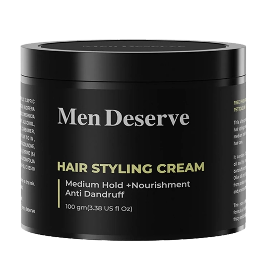 Men Deserve Medium Hold Hair Styling Cream (100g)