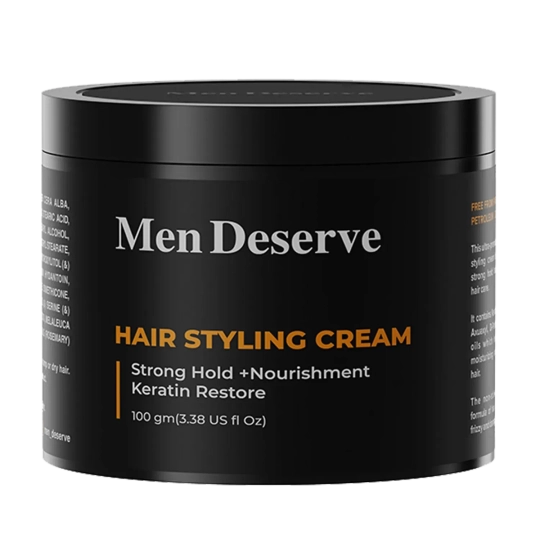 Men Deserve Strong Hold Hair Styling Cream (100g)