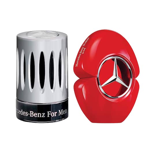 Mercedes-Benz Travel Collection For Him EDT + Red for Women EDP Minis Pack of 2 Combo