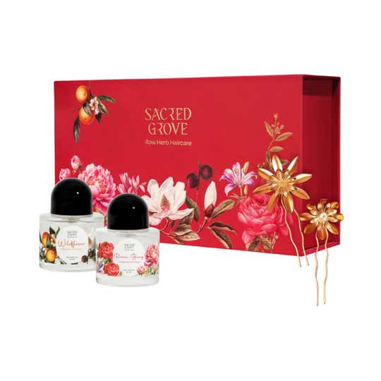 Sacred Grove The Bloom Box Hair Perfume Gift Set for Women (4 pcs)