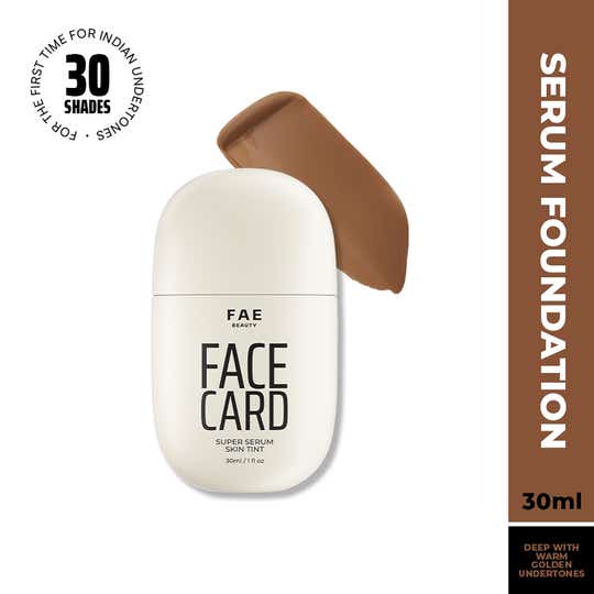 FAE BEAUTY Face Card Serum Skin Tint: Skin-like Foundation - 81W - Warm (30 ml)