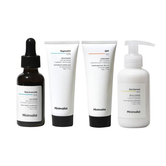Minimalist Daily Skincare Routine For Sensitive Skin & Damaged Barrier Csms Combo