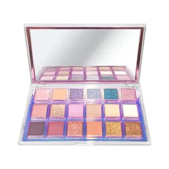 Miss Rose 18 Color Matte & Glitter Highly Pigmented Eyeshadow Palette - Multi-Color (21g)
