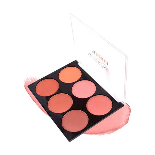 Miss Rose 6 Color Blusher Palette - 01 Shade (20g)