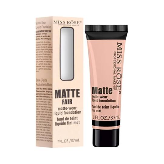 Miss Rose Matte Finish Liquid Foundation Tube - Fair (37ml)