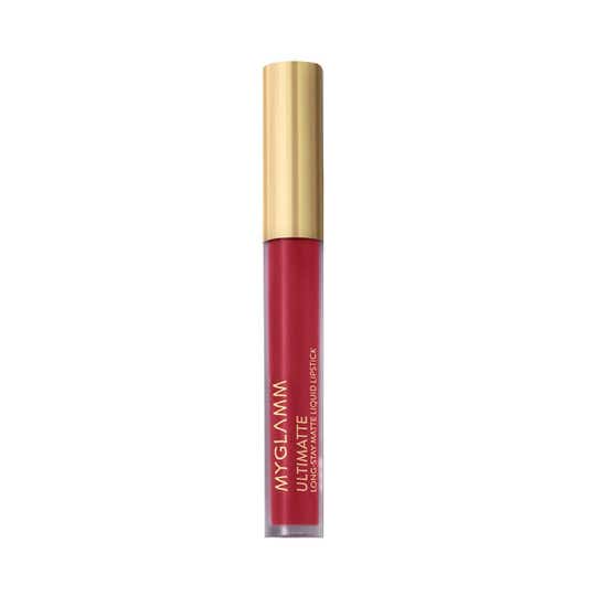 MyGlamm Ultimatte Long Stay Matte Liquid Lipstick - Crimson Starlet (2.5 ml)
