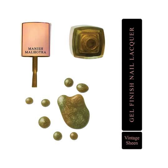 MyGlamm Manish Malhotra Gel Finish Nail Lacquer - Vintage Sheen (12ml)