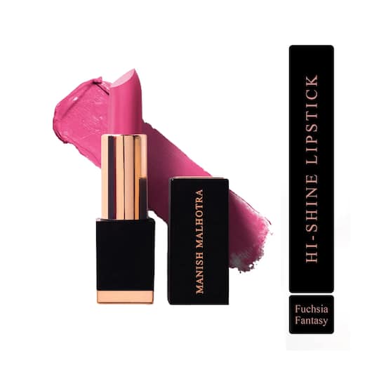 MyGlamm Manish Malhotra Hi-Shine Lipstick - Fuchsia Fantasy (4g)