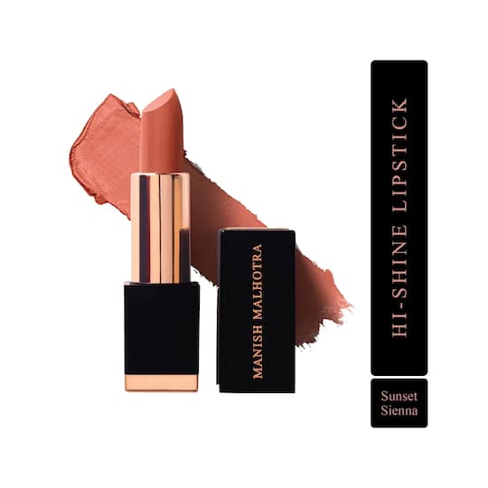 MyGlamm Manish Malhotra Hi-Shine Lipstick - Sunset Sienna (4g)