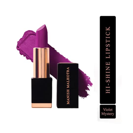 MyGlamm Manish Malhotra Hi-Shine Lipstick - Violet Mystery (4g)