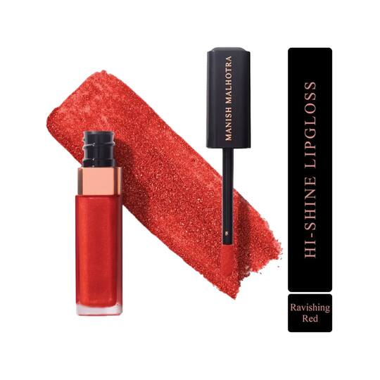 MyGlamm Manish Malhotra Hi-Shine Lip Gloss - Ravishing Red (5ml)
