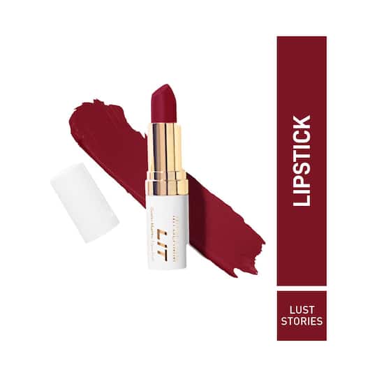 MyGlamm LIT Satin Matte Lipstick - Lust Stories (4.5g)