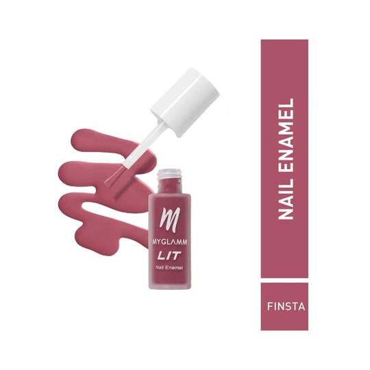 MyGlamm LIT Matte Nail Enamel - Finsta (7ml)