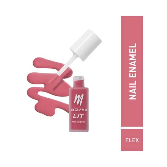 MyGlamm LIT Matte Nail Enamel - Flex (7ml)