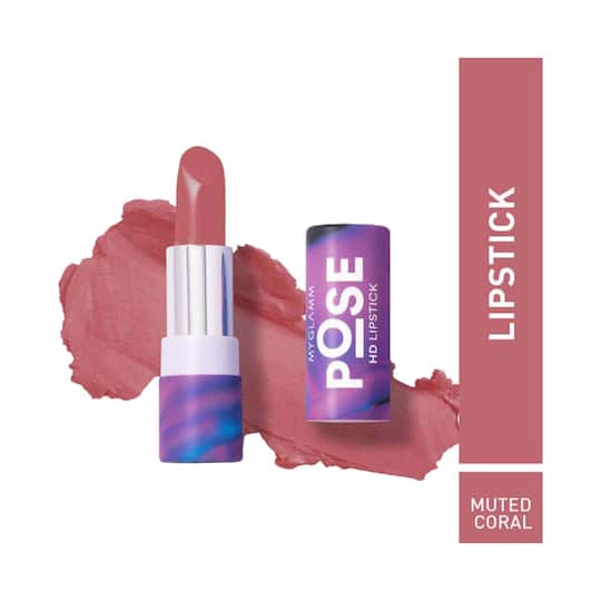 MyGlamm Pose HD Lipstick - Muted Coral (4g)