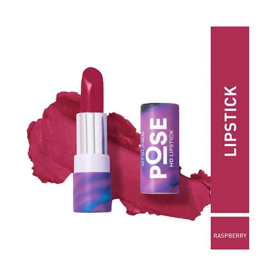 MyGlamm Pose HD Lipstick - Raspberry (4g)