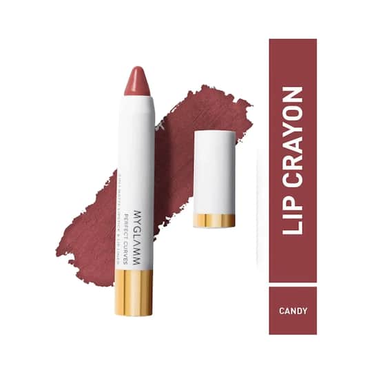 MyGlamm Perfect Curves Matte Lip Crayon - Bourbon Candy (3.7g)