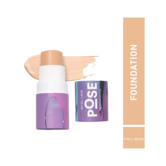 MyGlamm Pose HD Foundation Stick - Shell Beige (5.5g)